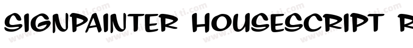 SignPainter HouseScript Regular字体转换